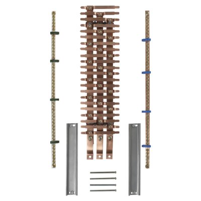 KIT BARRAMENTO PARA QUADRO CHAVE GERAL SEPARADA TRIFÁSICO ATÉ 150A