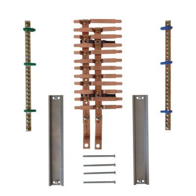 KIT BARRAMENTO PARA QUADRO CHAVE GERAL SEPARADA BIFÁSICO ATÉ 150A